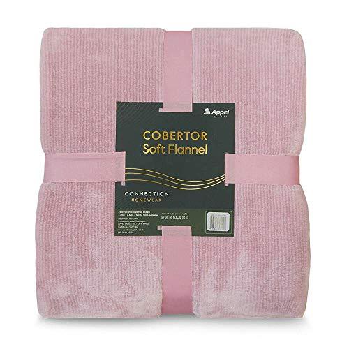 Cobertor Soft Flannel Cationic Casal - Appel - Rosa