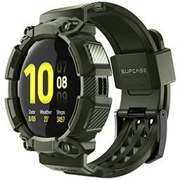 Pulseiras SUPCASE [Unicorn Beetle Pro] para Galaxy Watch Active 2 [44 mm] versão 2019 (Verde)