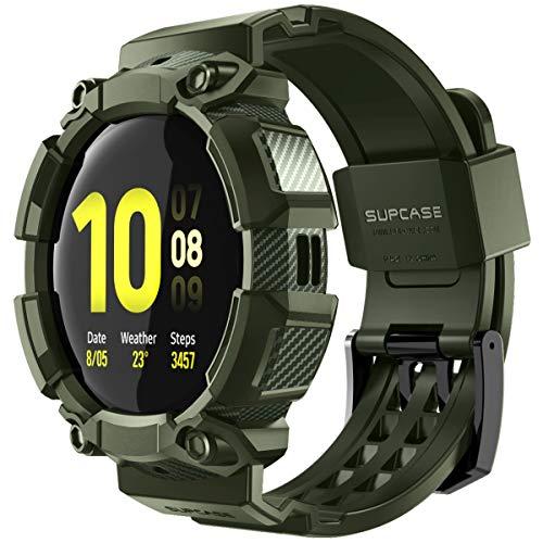 Pulseira SUPCASE [Unicorn Beetle Pro] para Galaxy Watch Active/Active 2 [40 mm] versão 2019 (Verde)