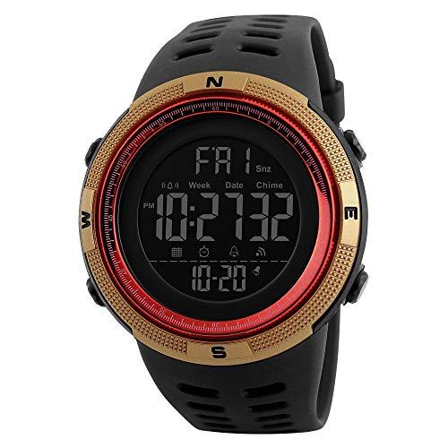 Relógio Skmei 1251 Masculino Esportivo Digital Impermeável ?Dourada/Gulos-Caixa para presente personalizada com gravação gratuita…
