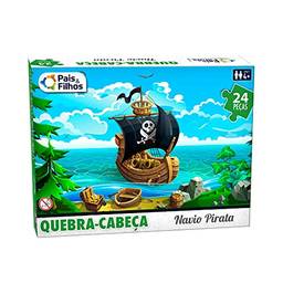 Quebra Cabeça 24 Pçs - Navio Pirata Infantil - Premium