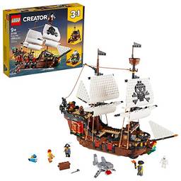 31109 LEGO® Creator Barco Pirata 3-em-1; Kit de Construção (1260 peças)