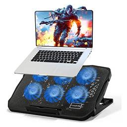 Suportes para Notebook, Laptop stand Almofada de resfriamento de laptop, refrigerador de laptop com 6 ventiladores de led silenciosos Suporte de ventilador de resfriamento de laptop