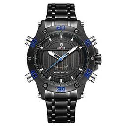 Relógio Masculino Weide AnaDigi WH-6910 - Preto e Azul, WEIDE, Masculino, multi-colored