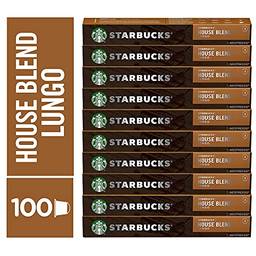 Kit de Cafés Starbucks House Blend Lungo by Nespresso - 100 capsulas