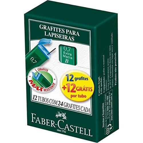 Grafite 0.7mm B 12 Tubos de 24 cada, Faber-Castell