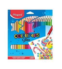 Lápis de Cor, Maped, Color Peps, 832048ZV, 48 Cores