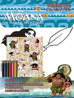 Disney Colorindo Com Adesivos - Moana