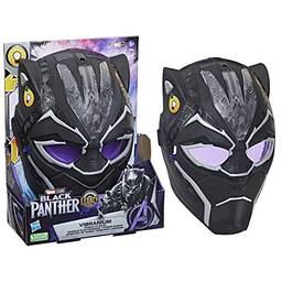 MARVEL Máscara Luminosa Black Panther Legacy Collection - Pantera Negra Vibranium - F5888 - Hasbro, Cor: Preto
