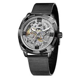 Tomshin Relógio mecânico masculino relógios mecânicos automáticos de aço inoxidável 30M à prova d'água relógio de pulso empresarial