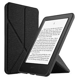 WB Capa Novo Kindle 11ª Geração Silicone Flexível e Sensor Magnético Origami Tecido Preta (Não compatível com Kindle 10ª Geração, Kindle Paperwhite e Kindle Oasis)