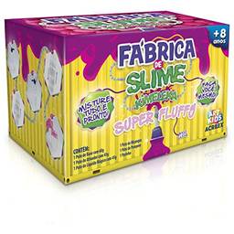 Slime Kimeleka Super Fluffy Fabrica - Caixa Com 4 Acrilex Multicor
