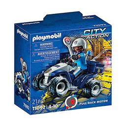 Playmobil Quadriciclo Com Policial, Playmobil City Action - Sunny Brinquedos