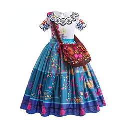 Tangsenyu Halloween Mirabel Costumes for Girls Birthday Party Dress Up with Bag