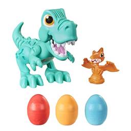 Massa de Modelar Play-Doh Dino Crew Rex, O Comilão, Ovos Recheados com Massinha - F1504 - Hasbro, Cor: Verde, laranja e vermelho