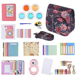 Bonnu 14 in 1 Accessories Kit Accessory Replacement for Fujifilm Instax Mini 9/8/8+/8s with Camera Case/Strap/Sticker/Selfie Lens/5*Colored Filter/Album/3 Kinds Film Table Frame/10*Wall ing