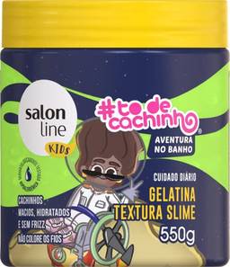 Salon Line, Gelatina Capilar, ToDeCachinho Kids, Aventura no Banho, Vegano - Para Cabelos Ondulados, Cacheados e Crespos, 550 g