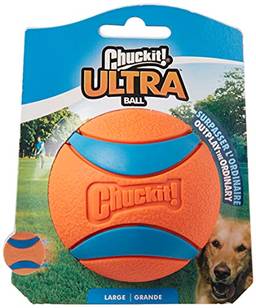 Bola Chuckit Ultra Ball 1Un G para Cães Chuckit para Cães, Grande, Laranja e Azul