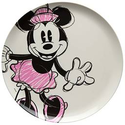 Zak Designs Pratos de melamina Mickey e Minnie, Minnie Mouse da Disney