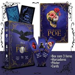 Edgar Allan Poe 3 Livros com marcadores e pôster: Box Obras de Edgar Allan Poe: Volume 2