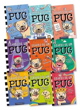 Coleção Completa Diário de um Pug com 9 livros
