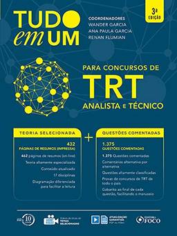 Tudo em um: TRT: Analista e técnico - 3ª edição - 2018: Para os Concursos de TRT - Analista e Técnico