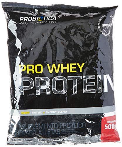 Pro Whey Protein (500G) - Sabor Morango, Probiótica