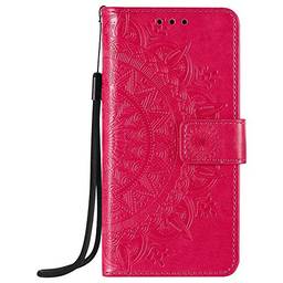 Capa carteira XYX para Samsung S10 Lite, S10 Lite Totem Flower Capa para Samsung S10 Lite - Vermelho