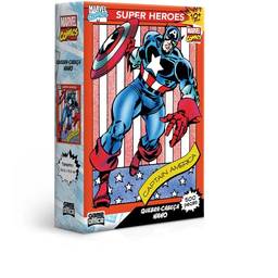 Marvel Comics - Capitão América - Quebra-cabeça 500 peças nano - Toyster Brinquedos, Multicolorido