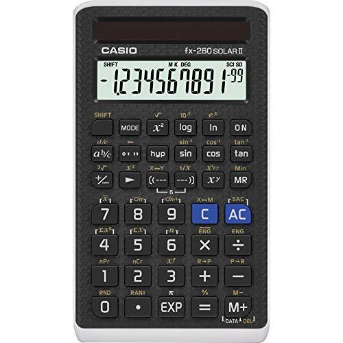 Casio Calculadora científica FX 260 Solar II 12,7 cm x 1,5 cm x 7,4 cm