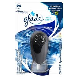 Desodorizador Glade Auto Sport Aparelho + Refil Acqua 7ml