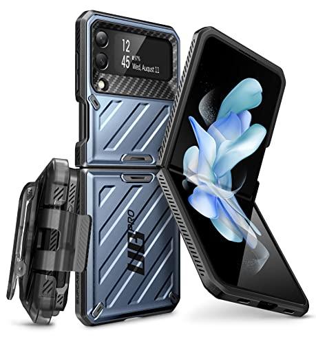 Capa Anti Impacto Supcase Modelo Unicorn Beetle Pro Compatível com Galaxy Z Flip 4 6.7 Pol (Azul)
