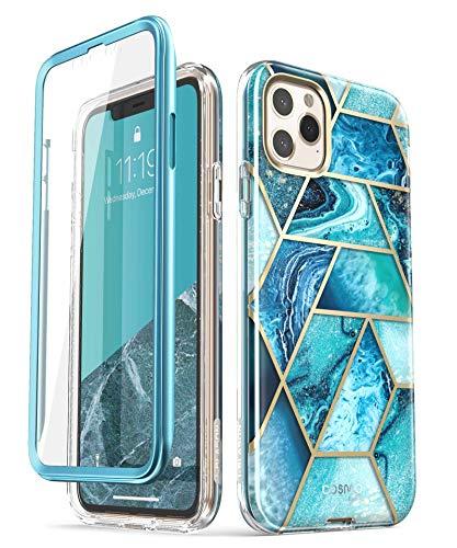 i-Blason Capa da série Cosmo para iPhone 11 Pro Max versão 2019, capa protetora elegante de corpo inteiro fina com protetor de tela integrado (oceano)