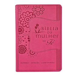 Bíblia da Mulher de Fé, NVI, Couro Soft, Rosa