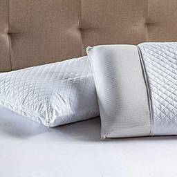 Kit com 2 Protetores de Travesseiro Impermeável 50x70 - Appel - Branco