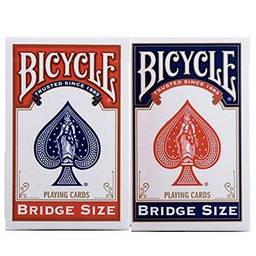 Baralho Bicycle Bridge Size Standard azul e Vermelho (Combo 2 unidades)