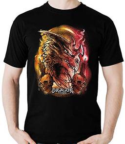 Camiseta Dragão com caveiras Dragon Store