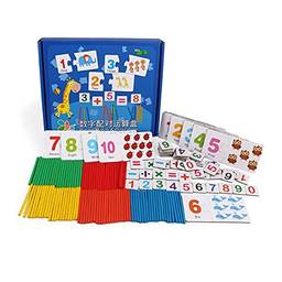 Quebra-cabeça de correspondência de números de madeira, Brinquedo Educacional montessori para meninos e meninas maiores de 3 anos