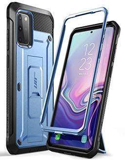 SUPCASE UB Pro Series Projetado para Capa Samsung Galaxy S20 Plus / S20 Plus 5G (versão 2020), Estojo robusto de camada dupla de corpo inteiro e capa de kickstand sem protetor de tela embutido (Azul)