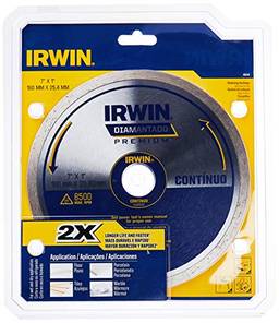 IRWIN Disco Diamantado Liso Premium de 180mm x 25mm IW8944