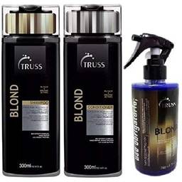 Kit Truss Blond Shampoo 300ml + Condicionador 300ml + Uso Obrigatório Blond 260ml