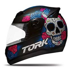 Pro Tork Capacete Evolution G7 Mexican Skull Fosco 60 Preto Fosco