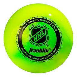 Franklin Sports Bola de hóquei de rua – Brilha no escuro – NHL