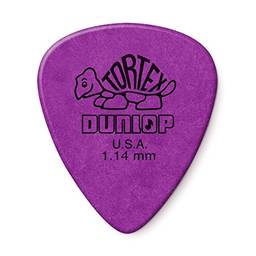 Palheta de guitarra Dunlop Tortex Standard – de 1,14 mm, roxo, pacote com 12