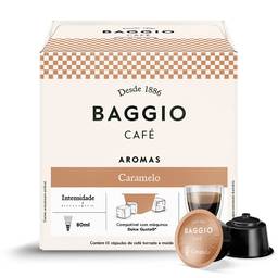 Cápsulas de Café Baggio Café Aroma Caramelo, compatível com máquinas Dolce Gusto, contém 10 cápsulas