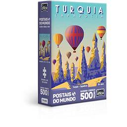 Postais do Mundo - Turquia - Capadócia - Quebra-cabeça - 500 peças nano, Toyster Brinquedos, Multicor