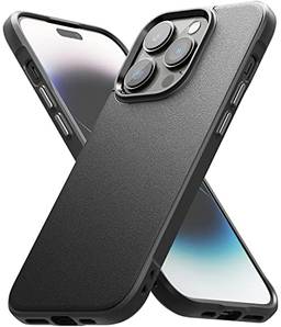 Ringke Capa Onyx [tecnologia anti-impressão digital] compatível com iPhone 14 Pro Max de 6,7 polegadas, à prova de choque, resistente, antiderrapante, flexível, à prova de manchas - preta