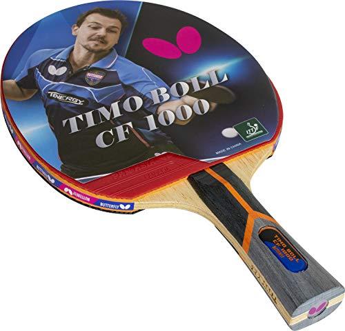Butterfly Timo Boll Raquete de tênis de mesa de fibra de carbono, aprovada pela ITTF