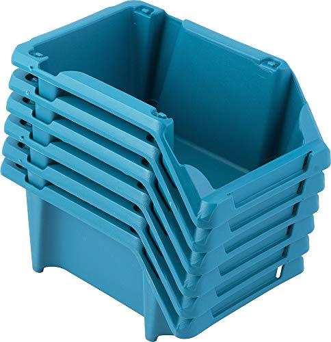 Vonder Gaveteiro Plástico Jogo Com 6 Peças Modelo Prático Nº 3 Azul Vdo2662