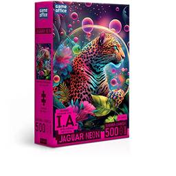 IA: Jaguar Neon - Quebra-cabeça - 500 peças nano - Toyster Brinquedos